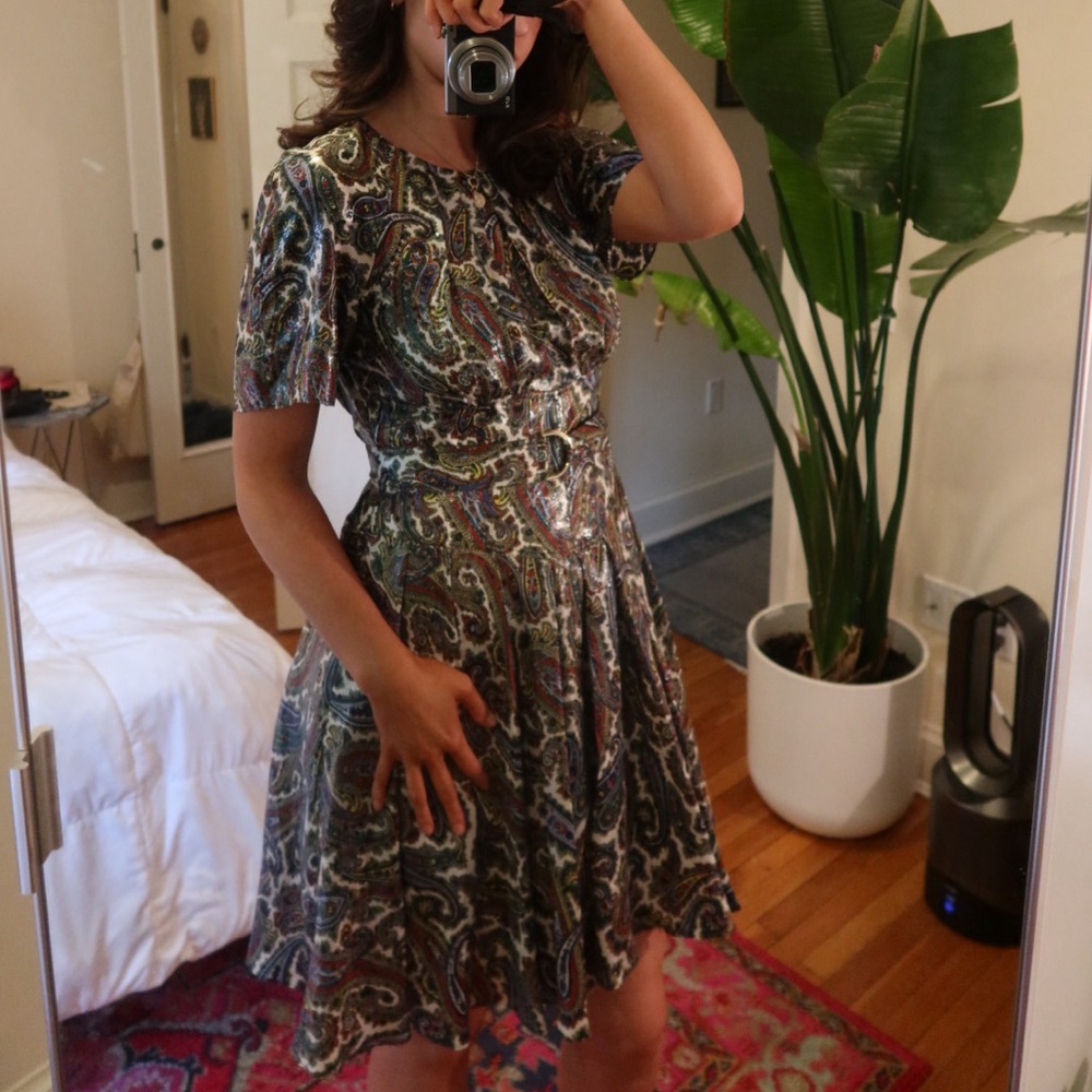 Diane von Furstenburg Ana Paisley Print Dress - Picture 2 of 4